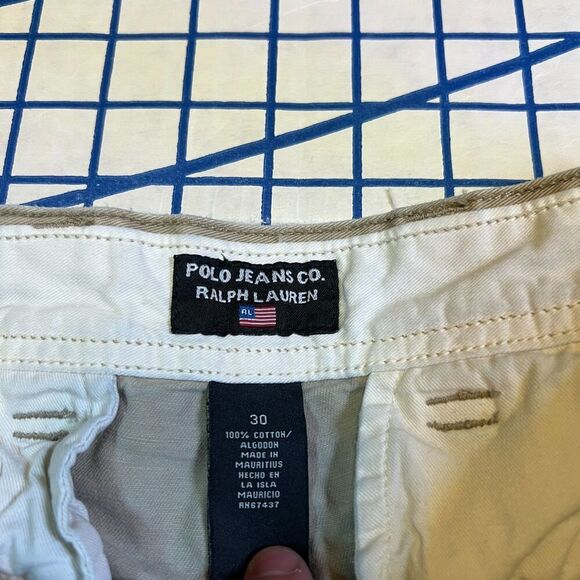 Polo Jeans Co Ralph Lauren Shorts Men's 30 Khaki Cargo Carpenter Workwear - Picture 8 of 9